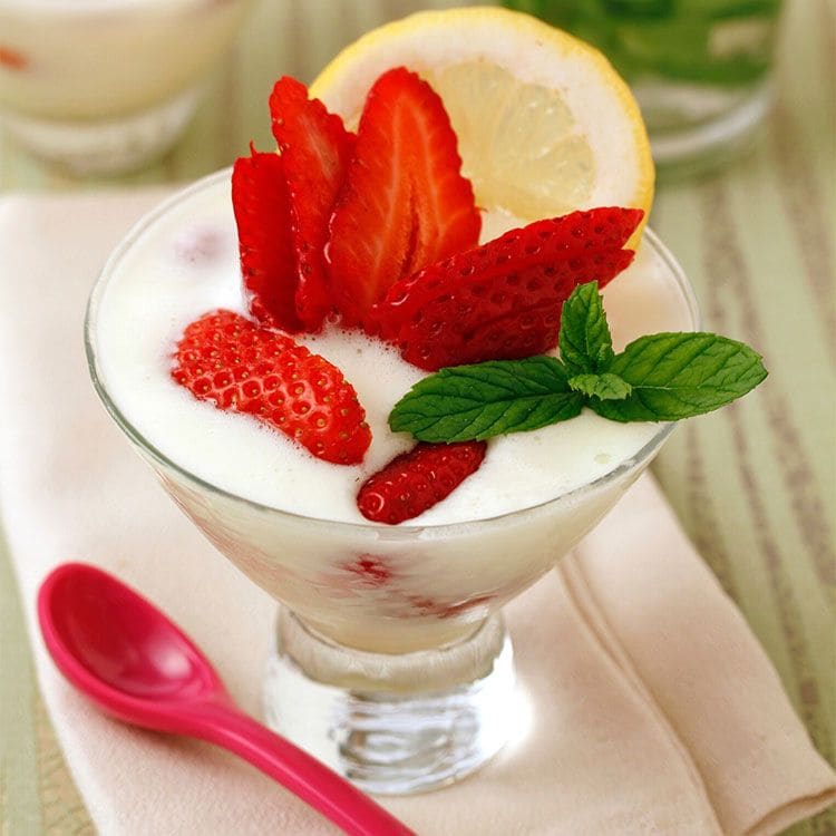 'Mousse' de yogur y limón