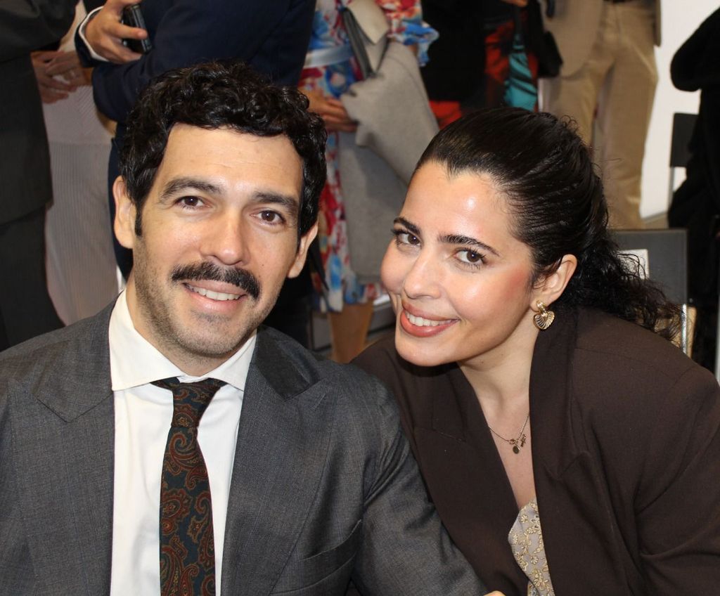 Marta García Obregón con su novio