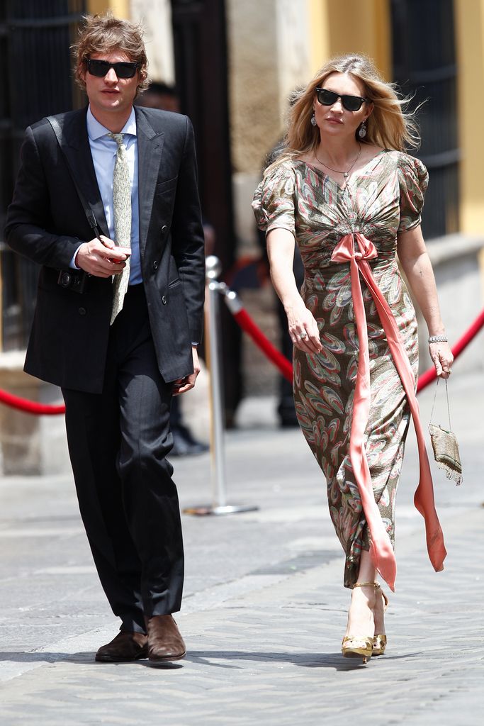 Kate Moss y Nikolai Von Bismarck en la boda de Sassa de Osma