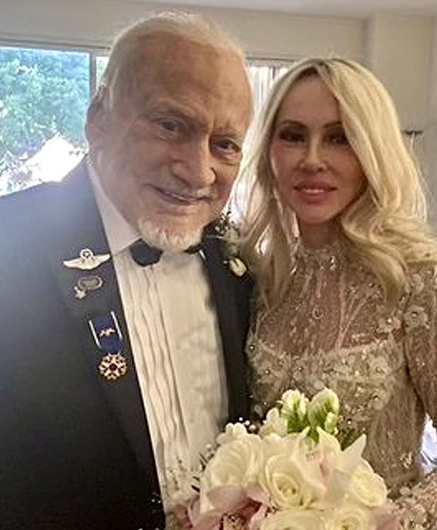 Buzz Aldrin y Anca Faur