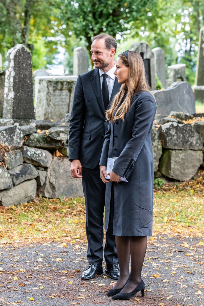 La princesa Ingrid Alexandra de Noruega en el servicio religioso por la muerte de su abuelo, el rey Harald, en Oslo, 2026