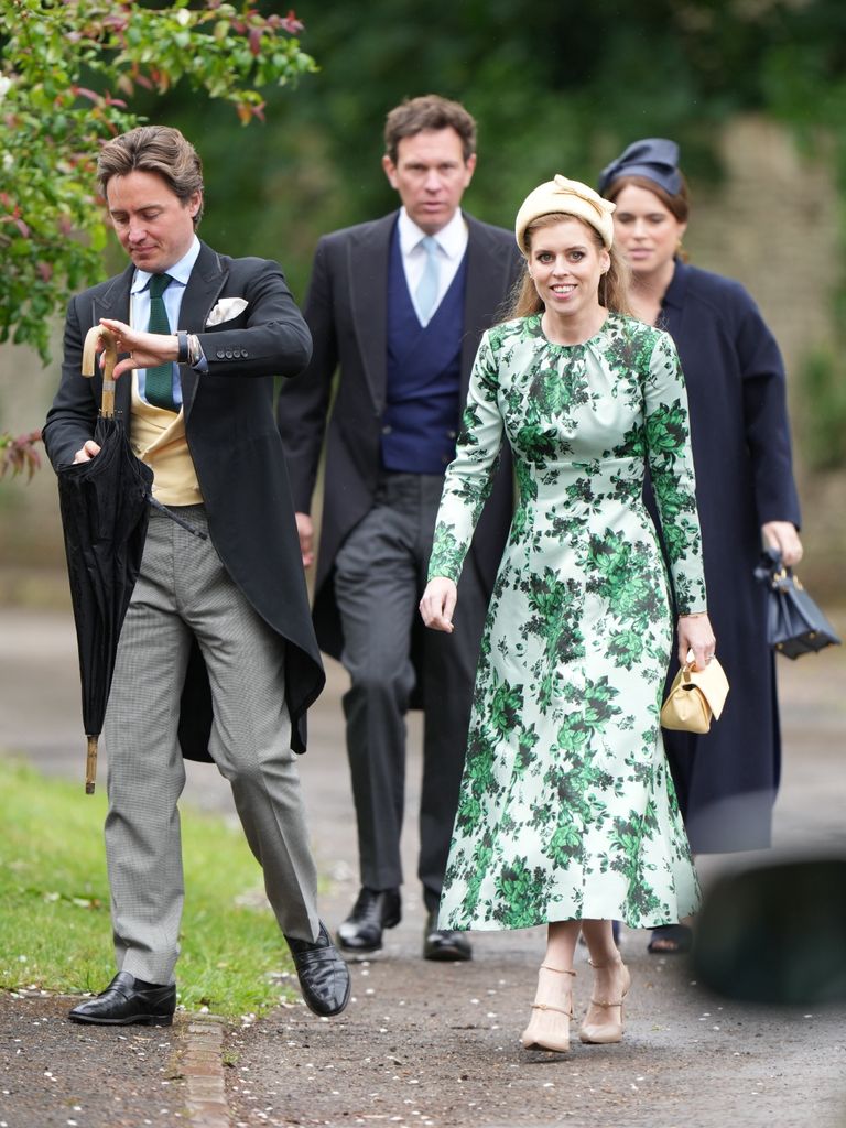 Edoardo Mapelli y Mozzi y Beatriz de York en la boda de Harriet Sperling y Peter Phillips