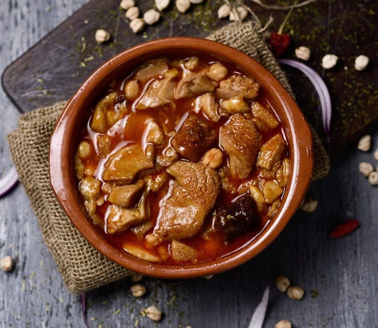 Callos con garbanzos
