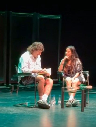 Carolina Yuste presentó su primera novela, junto a Héctor Bellerín el pasado mes de mayo en Sevilla