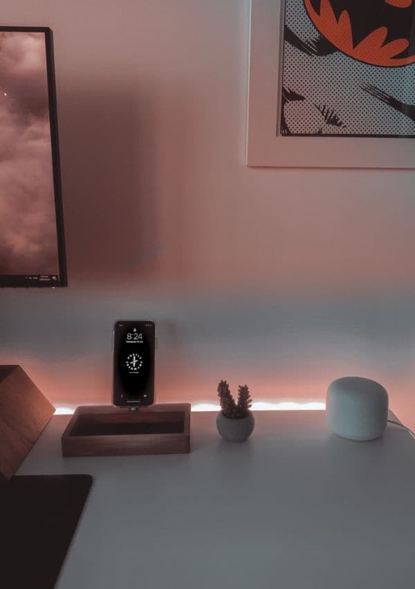 Escritorio juvenil con luces led