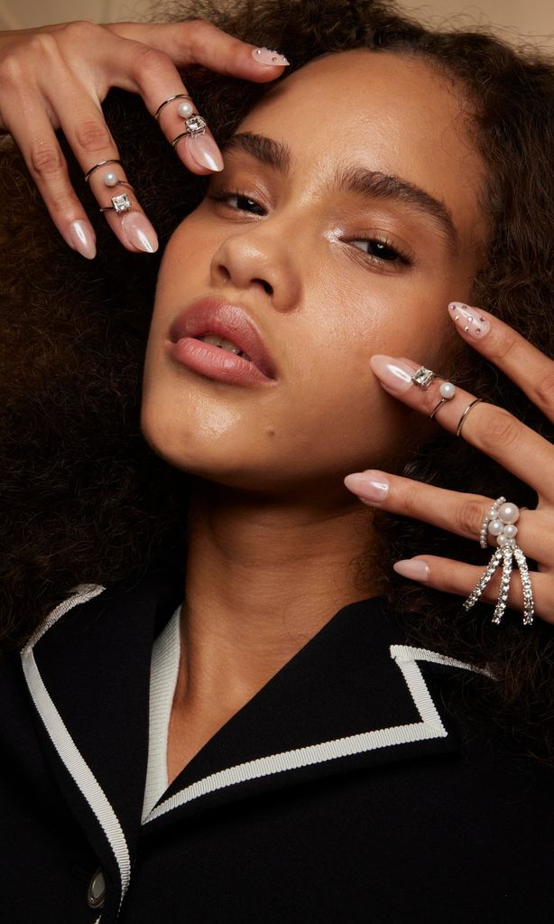 Glazed donut nails