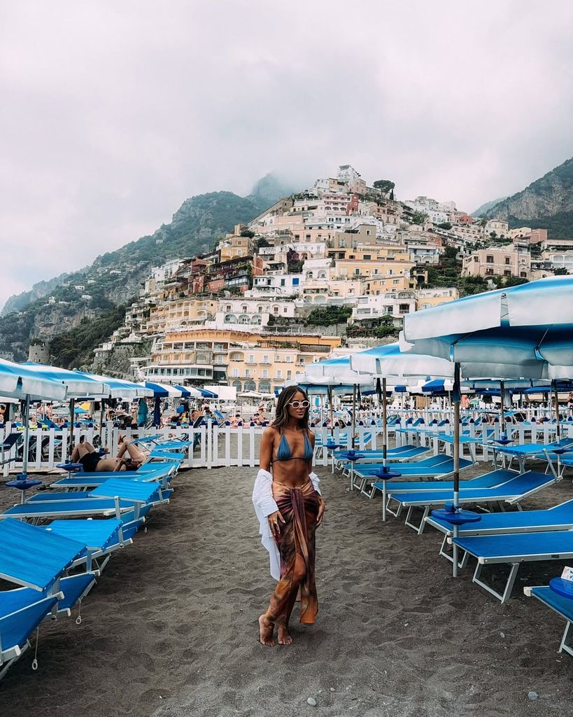 Melyssa Pinto en la Costa Amalfitana