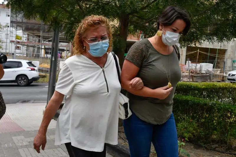 Camila Naranjo en el funeral de Humberto