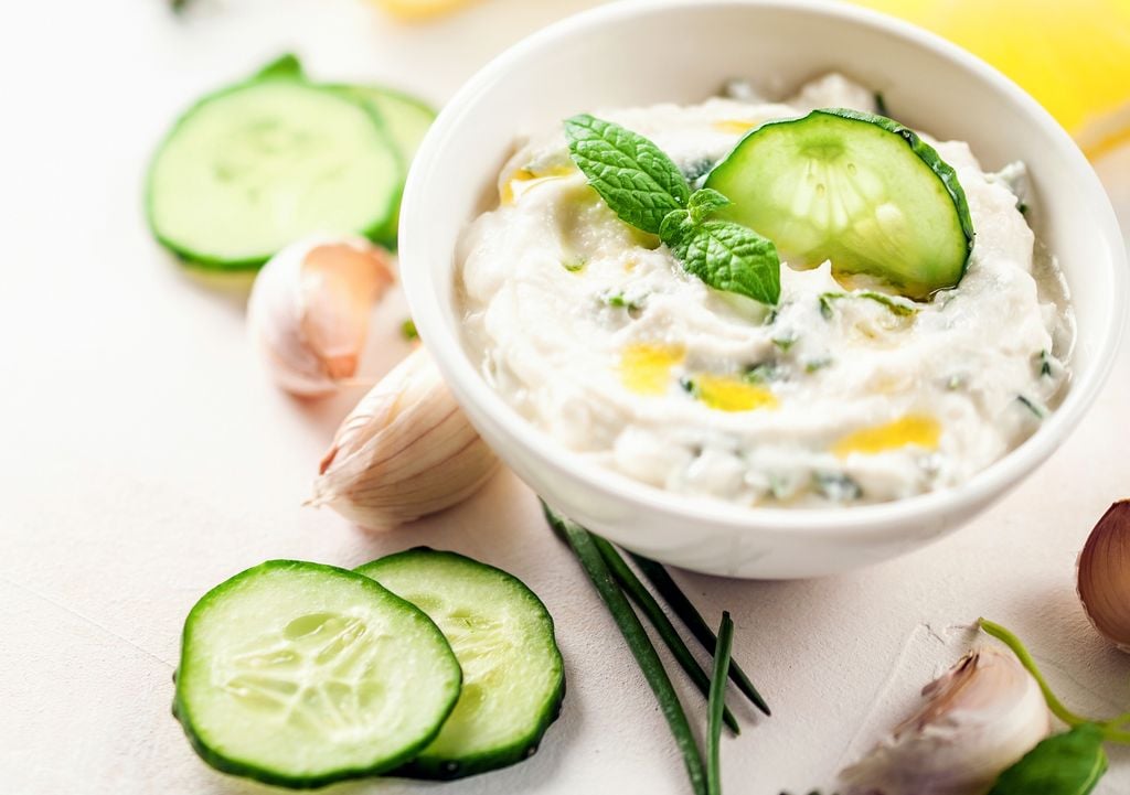 Tzatziki, salsa griega con pepino