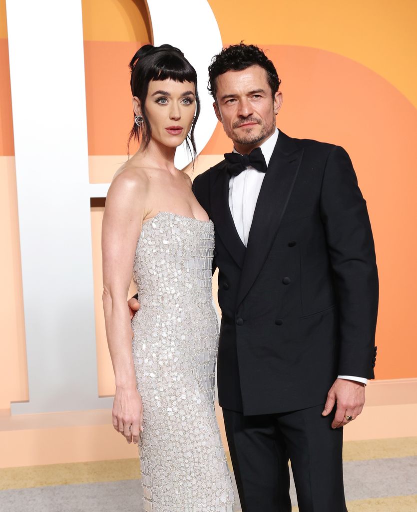 Katy Perry y Orlando Bloom en la fiesta 2025 de Vanity Fair durante los Oscar 