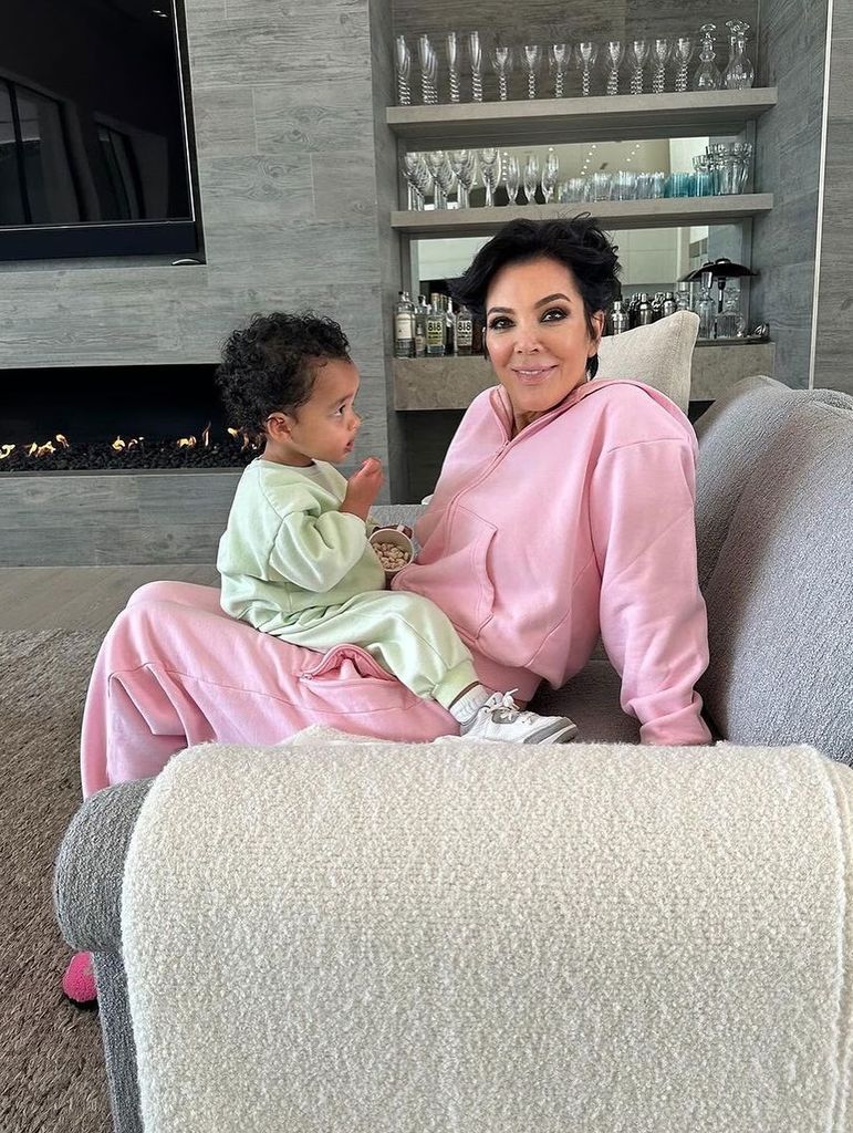 Jenner y su nieto de tres años