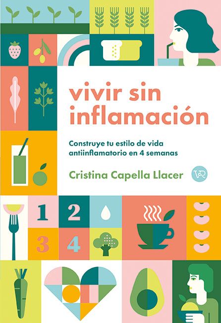 Portada del libreo Vivir sin inflamación de Cristina Capella Llacer