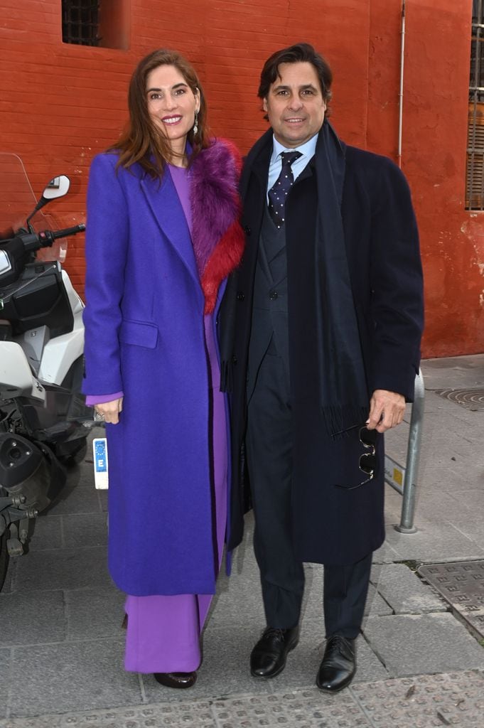 Lourdes Montes en la boda de María Eugenia González-Serna y Juan Molina Ponce en Sevilla.