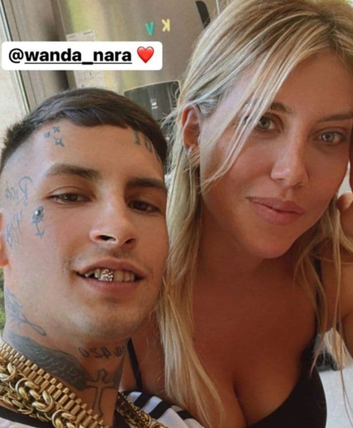 Wanda Nara y L'gante 