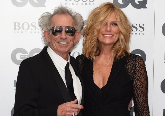 Keith Richards, Patti Hansen,