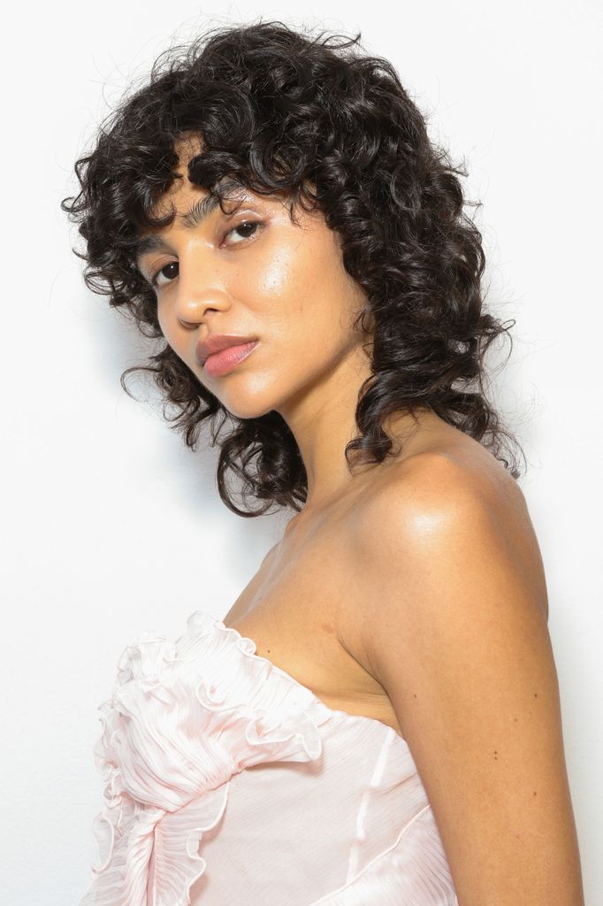 Mullet curly suave