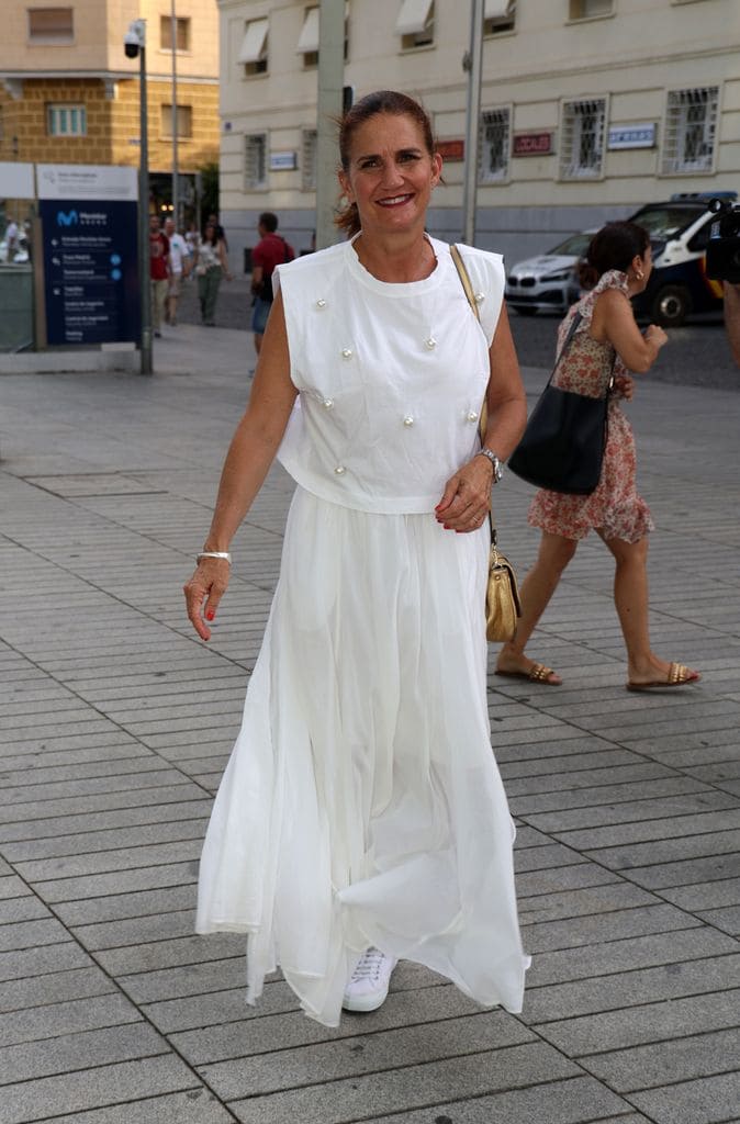 Samantha Vallejo-Nágera asiste al concierto de Miguel Bosé en el estadio Movistar Arena, a 1 de junio de 2025, en Madrid 