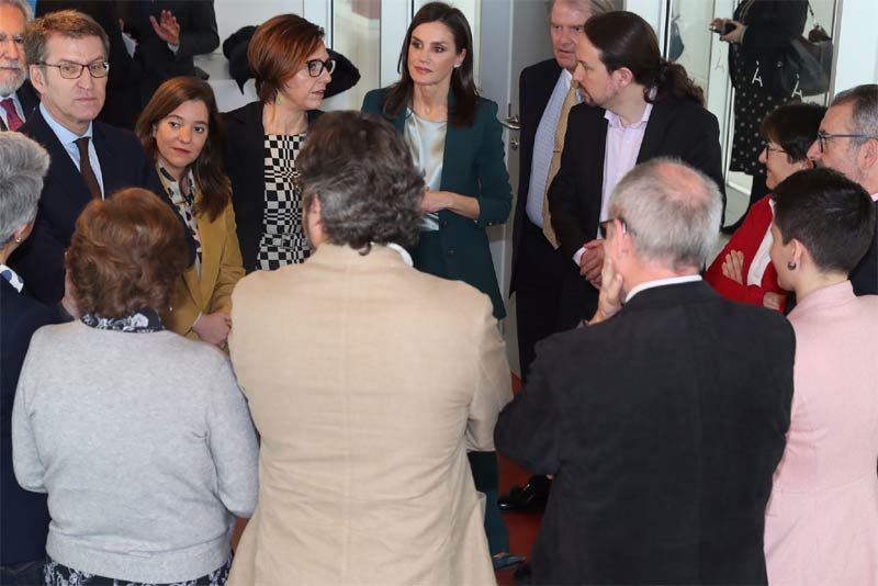 Reina Letizia con Pablo Iglesias