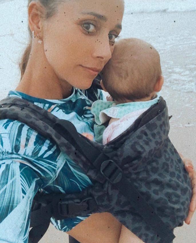 Mariam Hernández con su hija Nahla