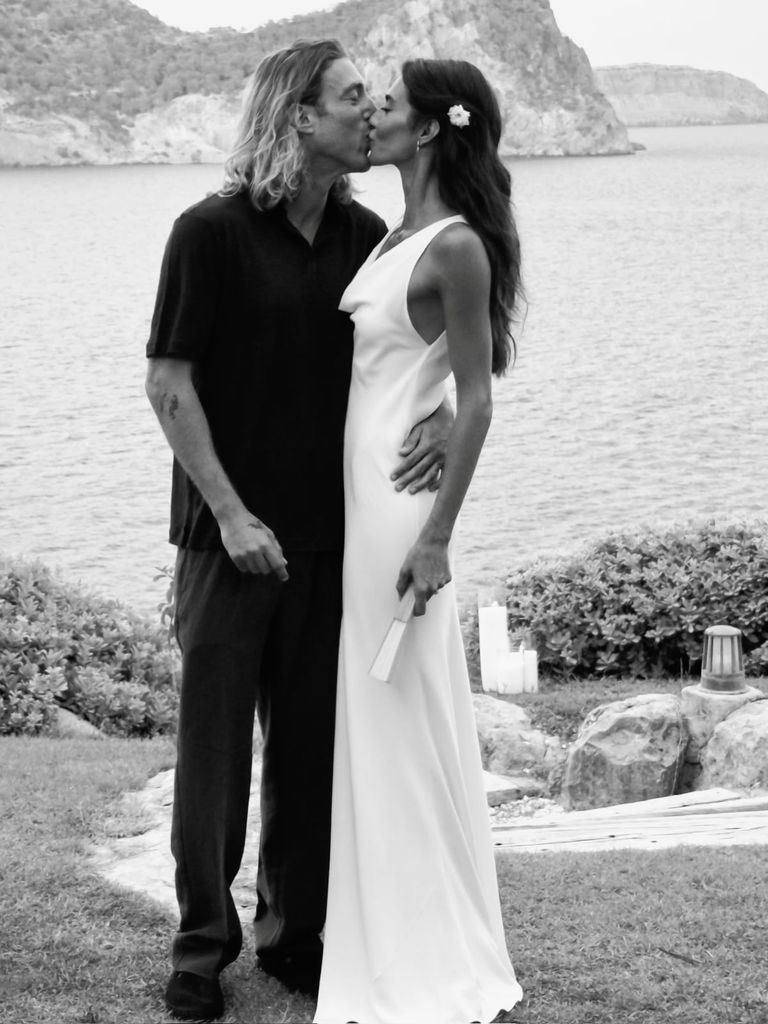 Rocío Crusset en su boda en Ibiza