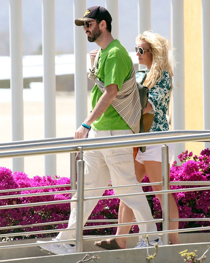 Britney Spears en México con su mánager