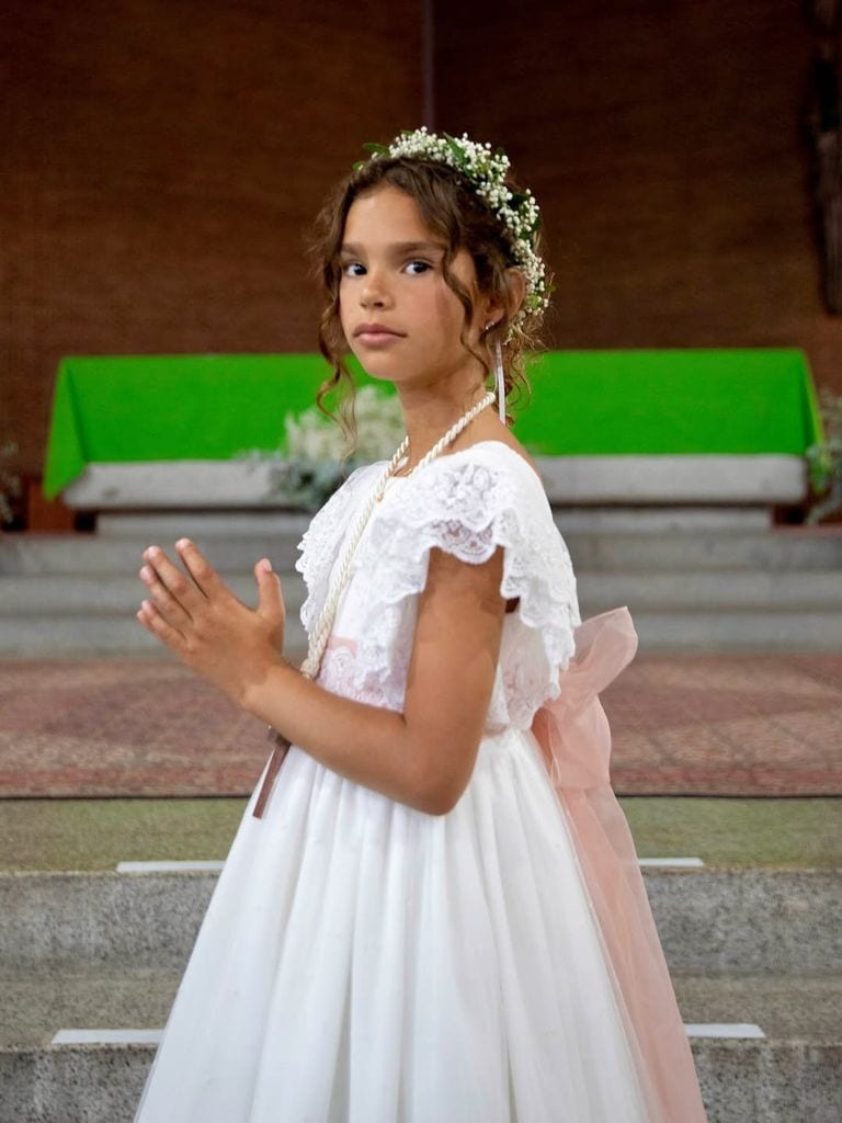 Amaïa en su 1er Comunión realizada en Madrid.