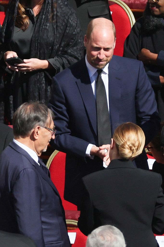 El príncipe Guillermo en el funeral del Papa Francisco 