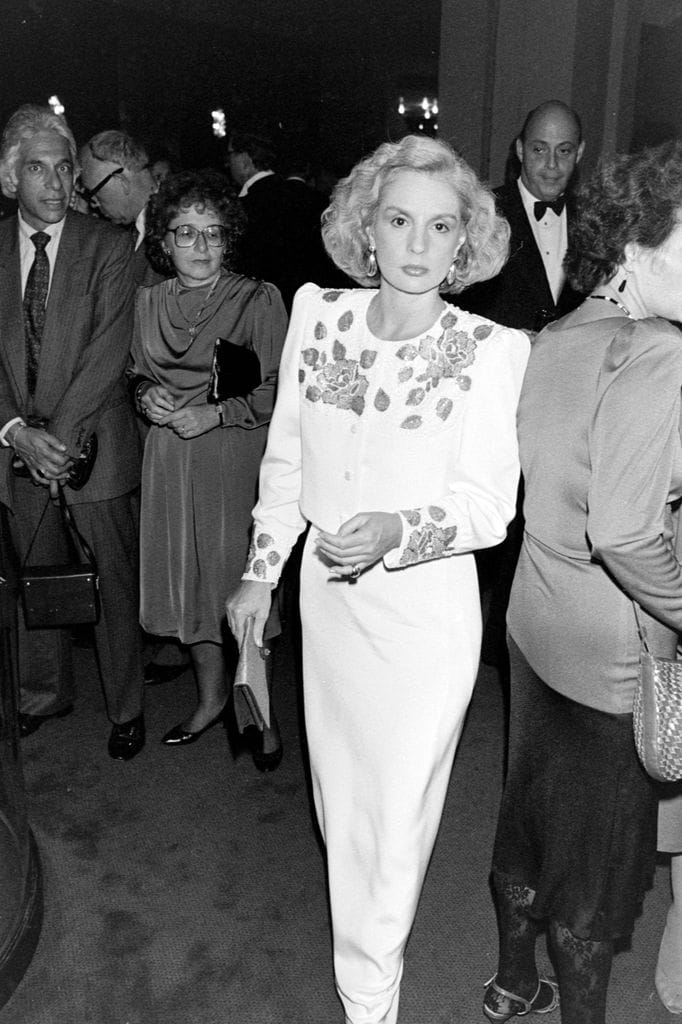 Carolina Herrera, en un evento por la Semana de la Moda de Nueva York (1985)