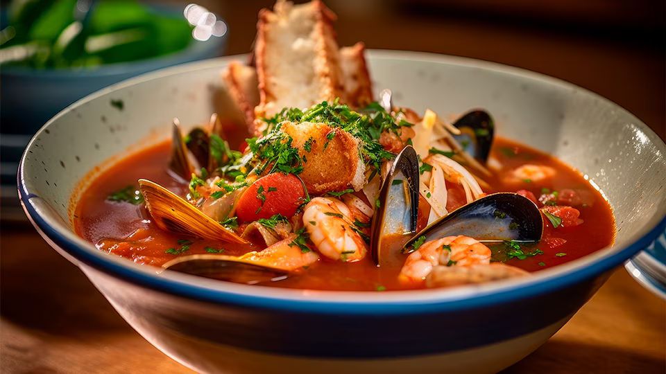 Guiso de pescado y marisco
