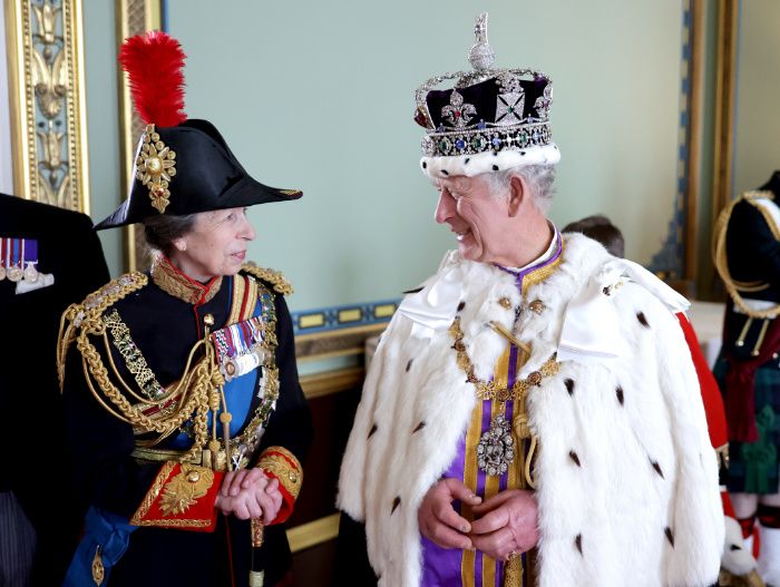 Carlos III y la princesa Ana