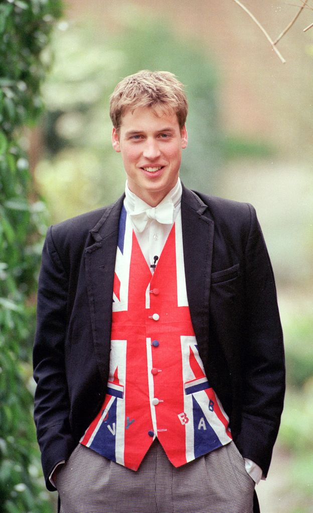 El príncipe Guillermo en junio del año 2000 cuando era alumno de Eton