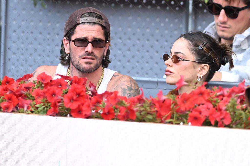 Tini Stoessel y Rodrigo de Paul en el Mutua Madrid Open, a 29 de abril de 2025, Madrid