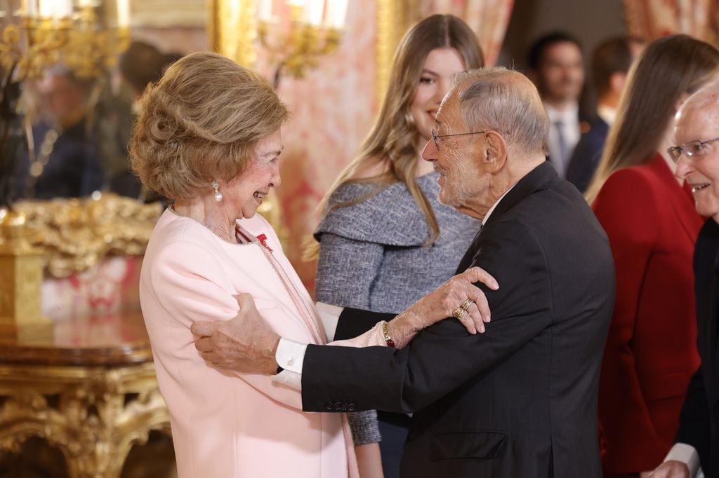 La reina Sofía y Javier Solana