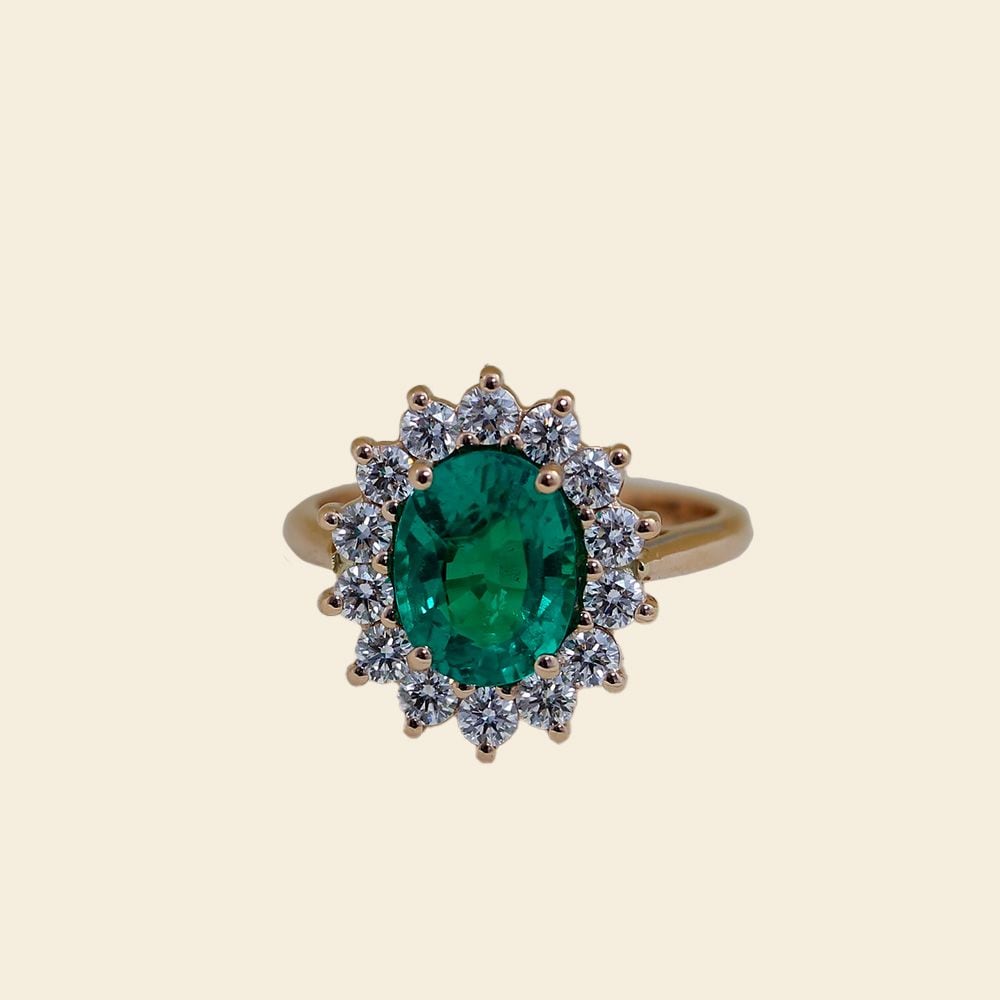 anillo de esmeralda