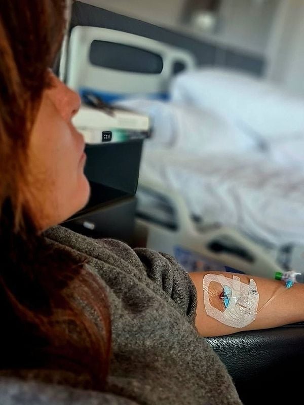 Helena Resano en el hospital 