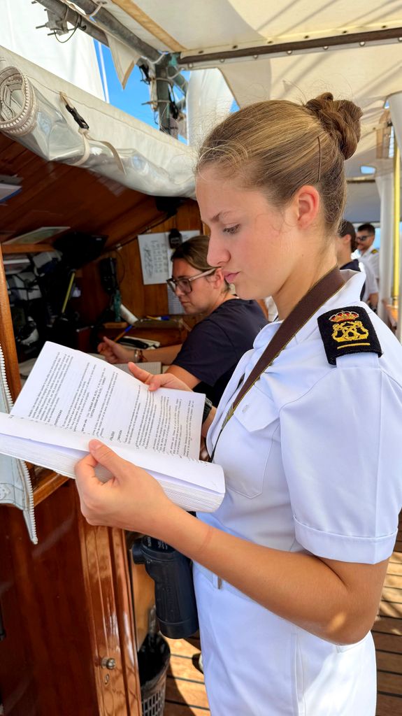 La princesa Leonor en Elcano en abril de 2025