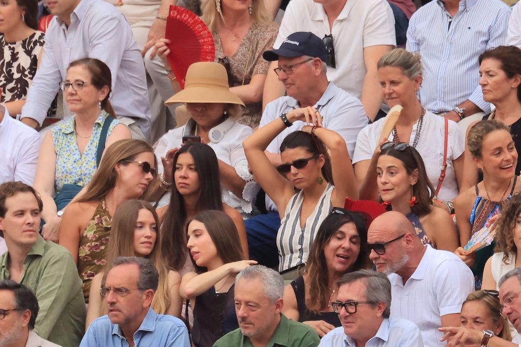 Tana Rivera en la plaza de Las Ventas viendo la tradicional corrida de la beneficencia que cierra la feria de San Isidro, a 14 de junio de 2026, en Madrid