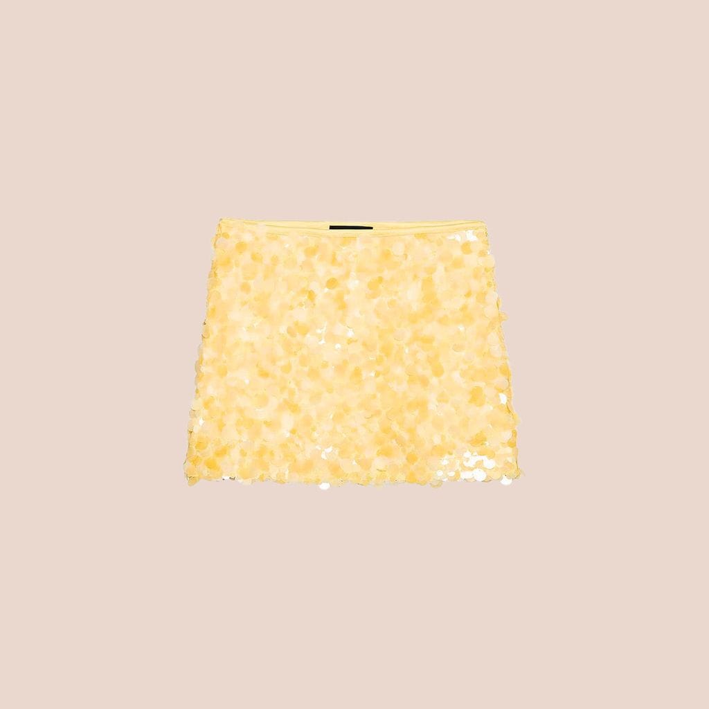 Falda lentejuelas de Zara 