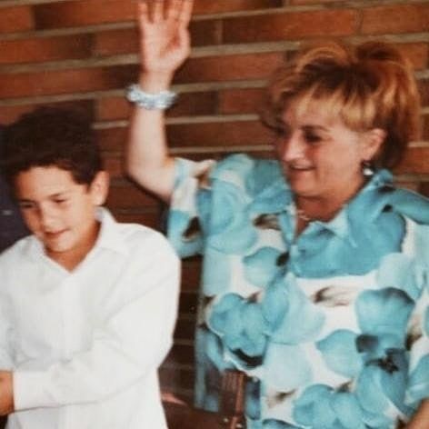 Koke y su madre, en una imagen de archivo