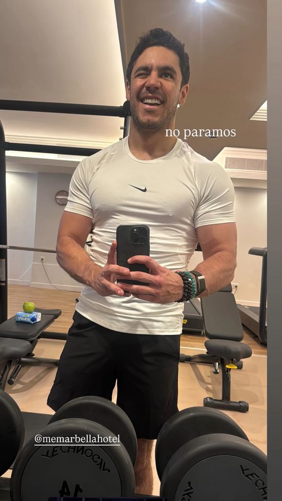 Lalo Capetillo se mostró tranquilo y contento en el gym