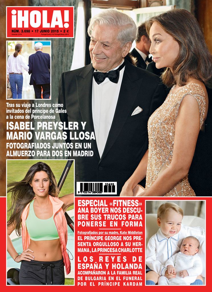 Mario Vargas Llosa e Isabel Preysler juntos en Buckingham