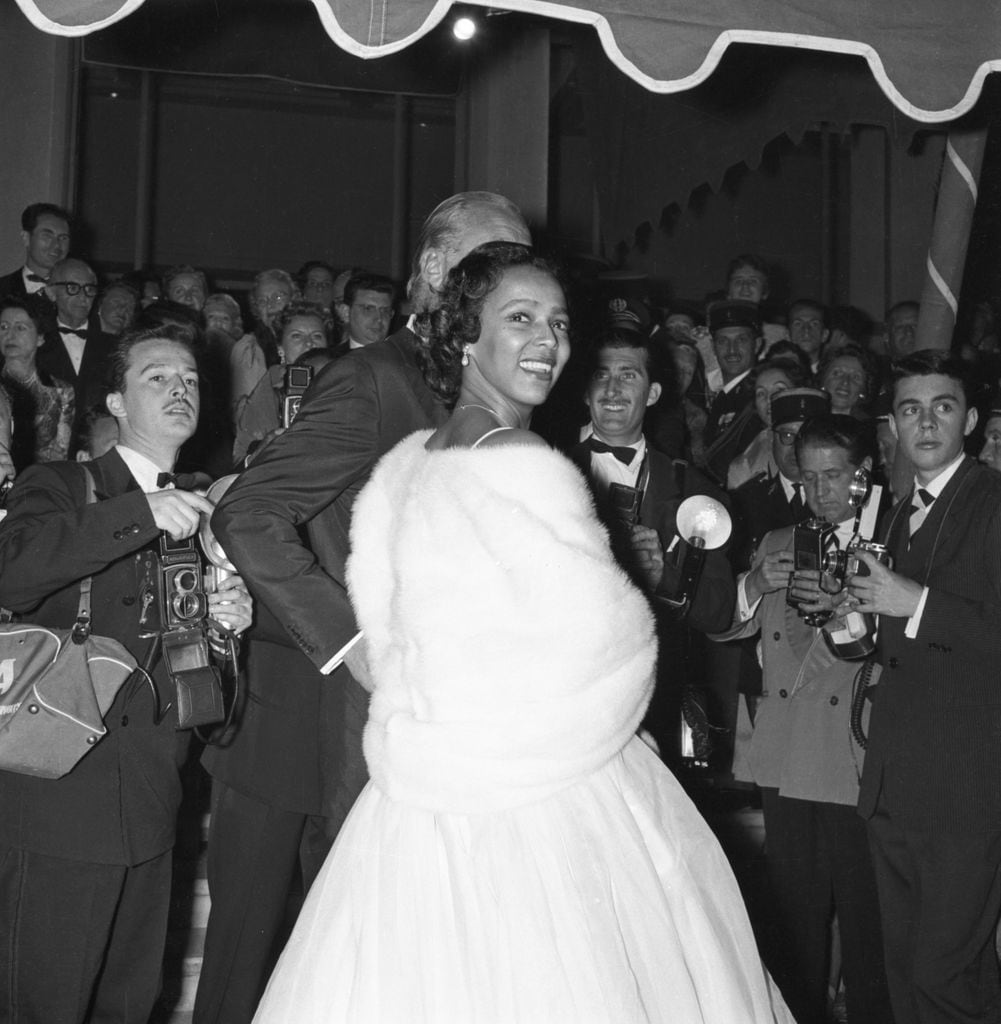 Dolores del Río en el Festival de Cannes de 1957