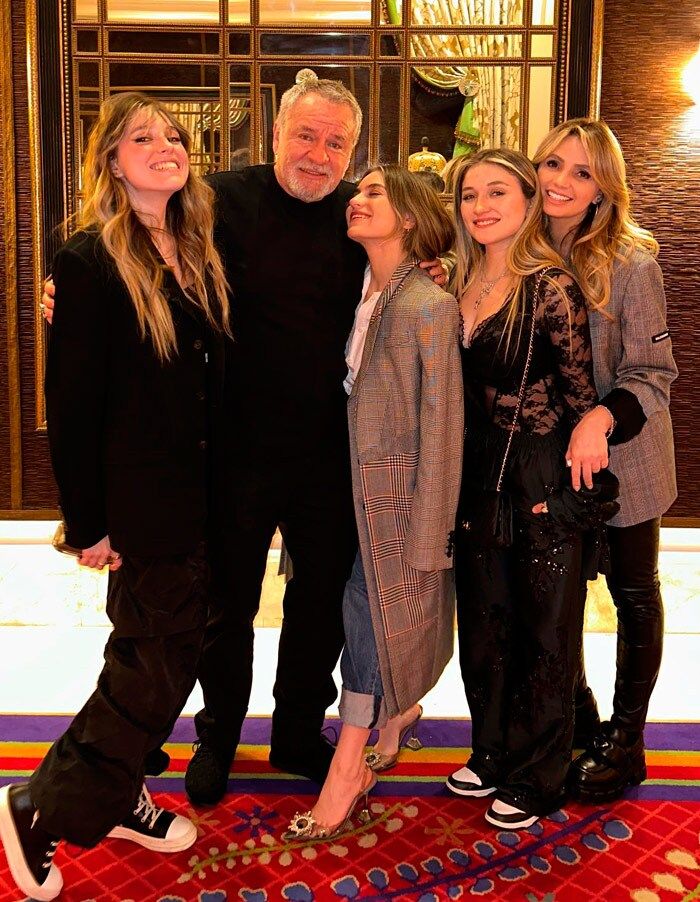 Sofía Castro y su familia