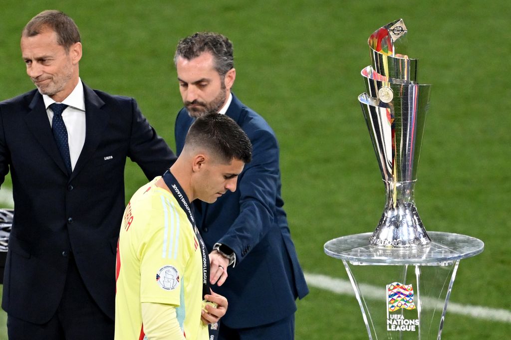 Imagen de Morata devastado tras fallar el penalti
