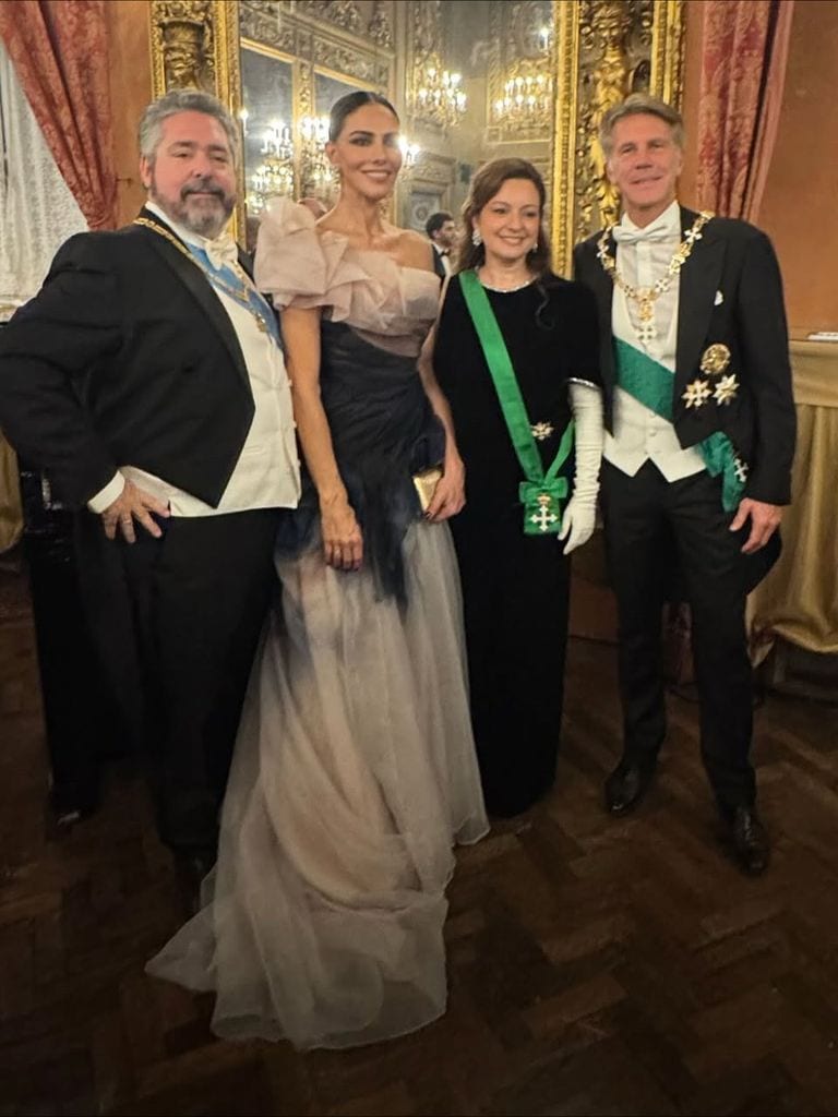 Adriana Abascal y el príncipe Manuel Filiberto de Saboya, 2025.