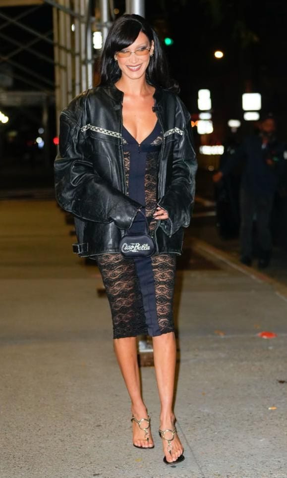Bella Hadid a su llegada a Lucali