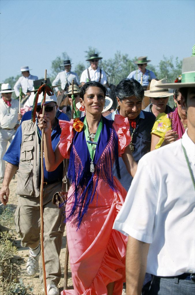 Carmina Ordoñez en El Rocío, 2000.