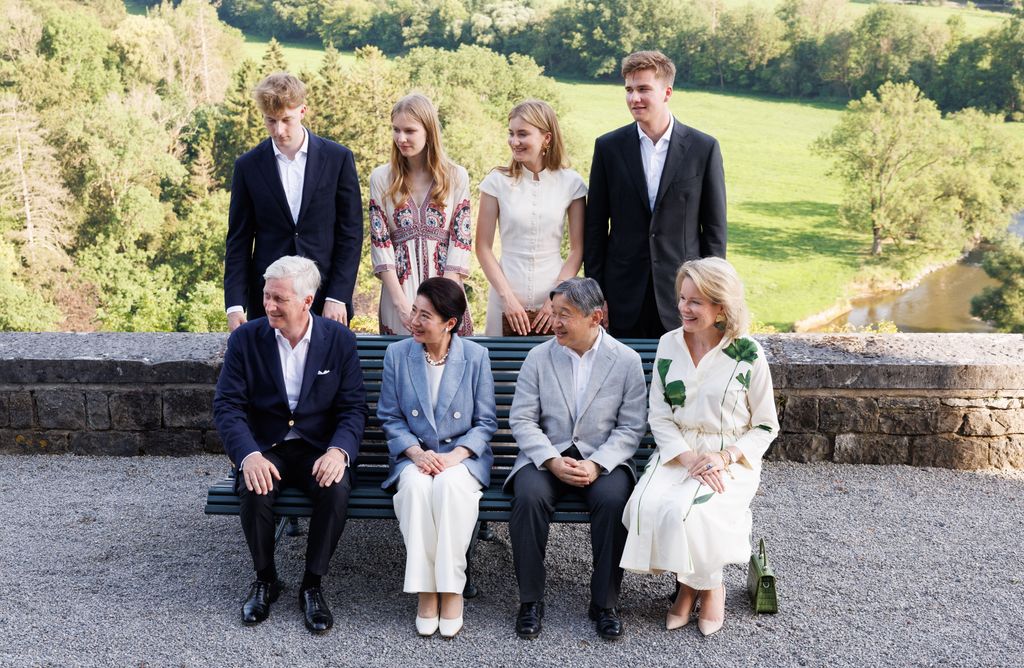 La Familia Real belga recibe a Naruhito y Masako de Japó