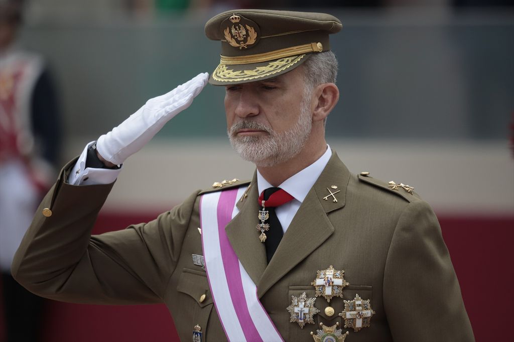 Don Felipe lucía este año el uniforme del Ejército de Tierra