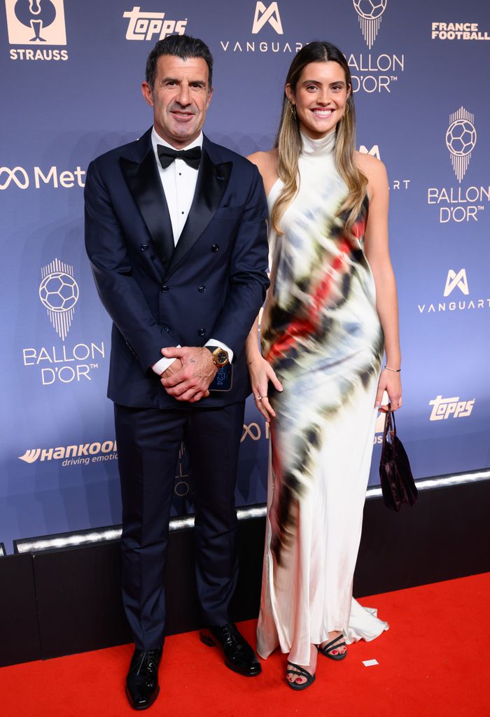 Luis y Daniela Figo en la gala del Balón de oro